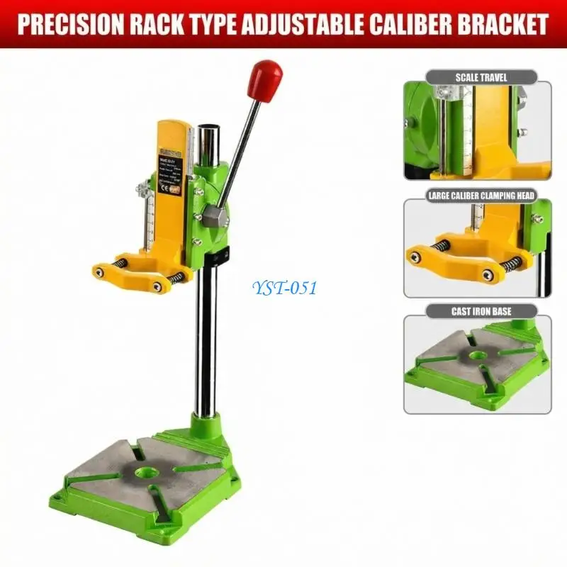 E15A Professional Cast Irons Base Drill Stand For Secure And Stable Drilling Operations