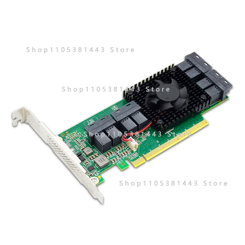 PCIex16 NVMe Solid State SSD Expansion Card PLX8749 Main Control 8749-8I 8 Port U.2 Adapter Card