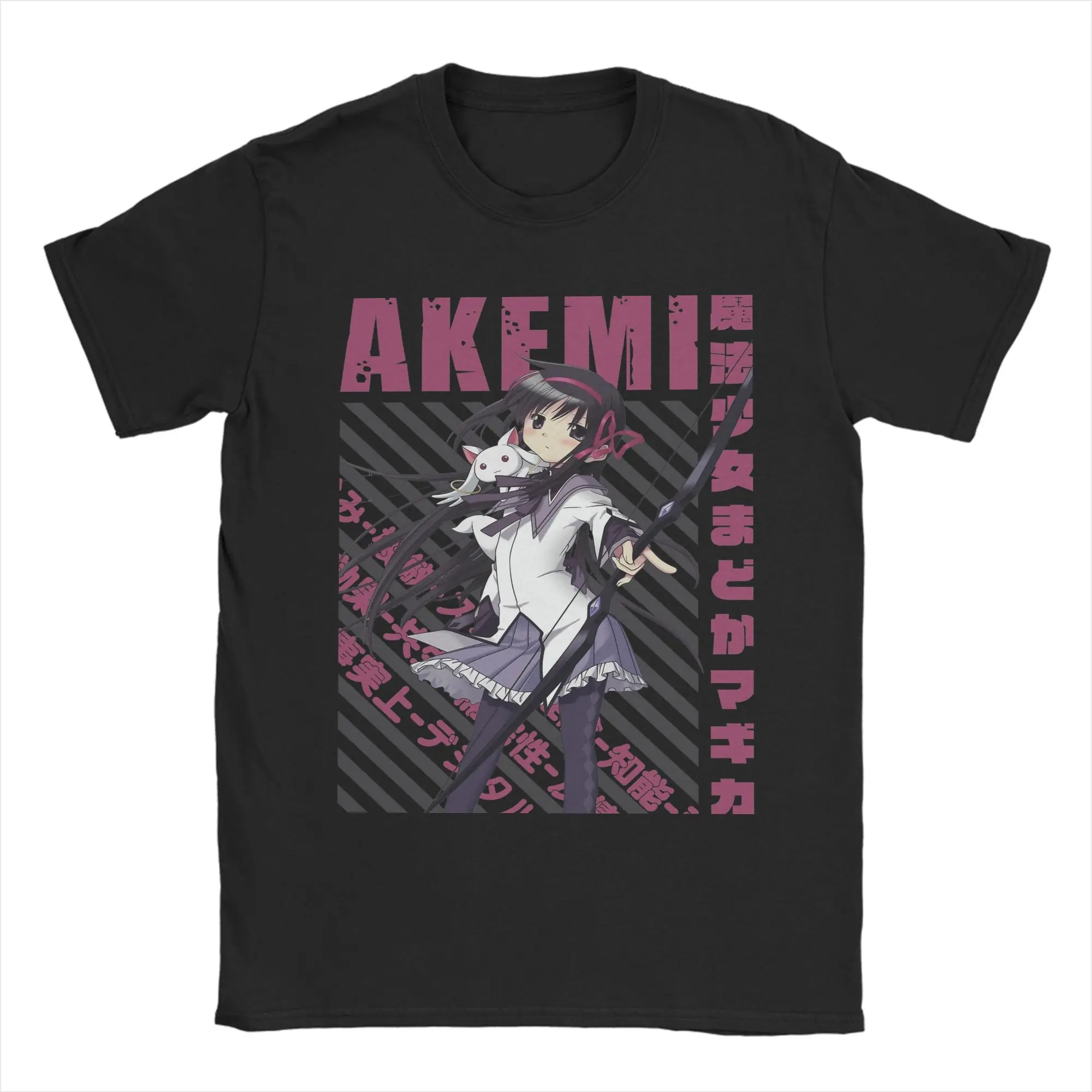 Camisetas para hombre Mahou Shoujo Homura Akemi, camisetas informales de algodón, camiseta de manga corta de Anime Madoka Magica, ropa con cuello redondo, Idea de regalo