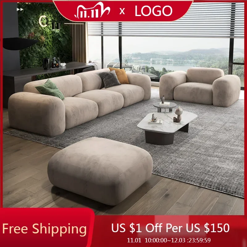 

Living Room Filler Sofas Minimalistic Glamour Elegant L Shape Puffs Sofa Lounge Sectional Salas Y Sofas Muebles Home Furniture