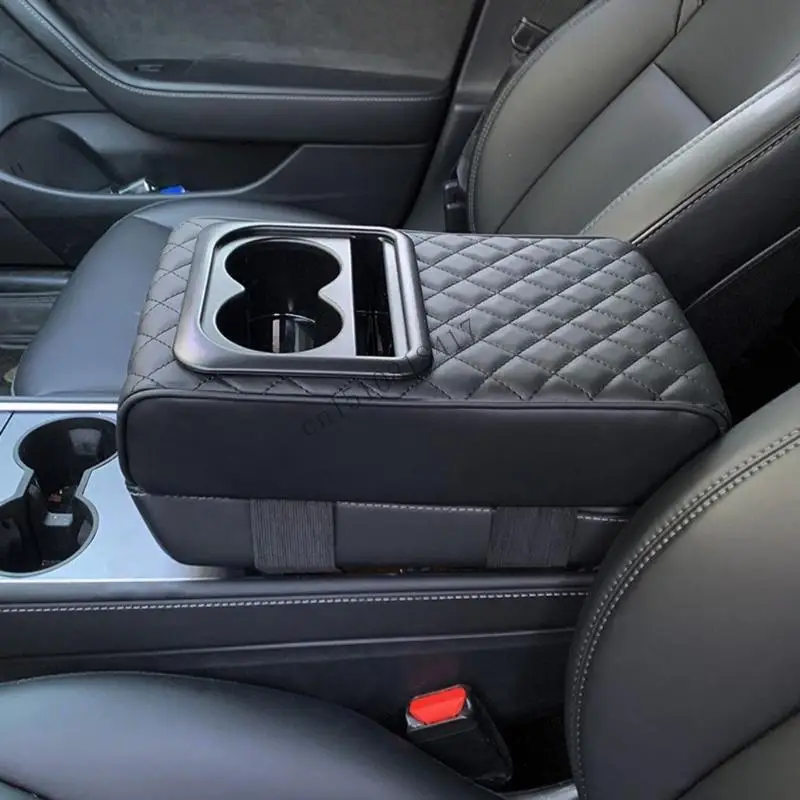 

517B Universal Car Armrest Box Cup Holder Heightening Pad Armrest Box Cover Durable