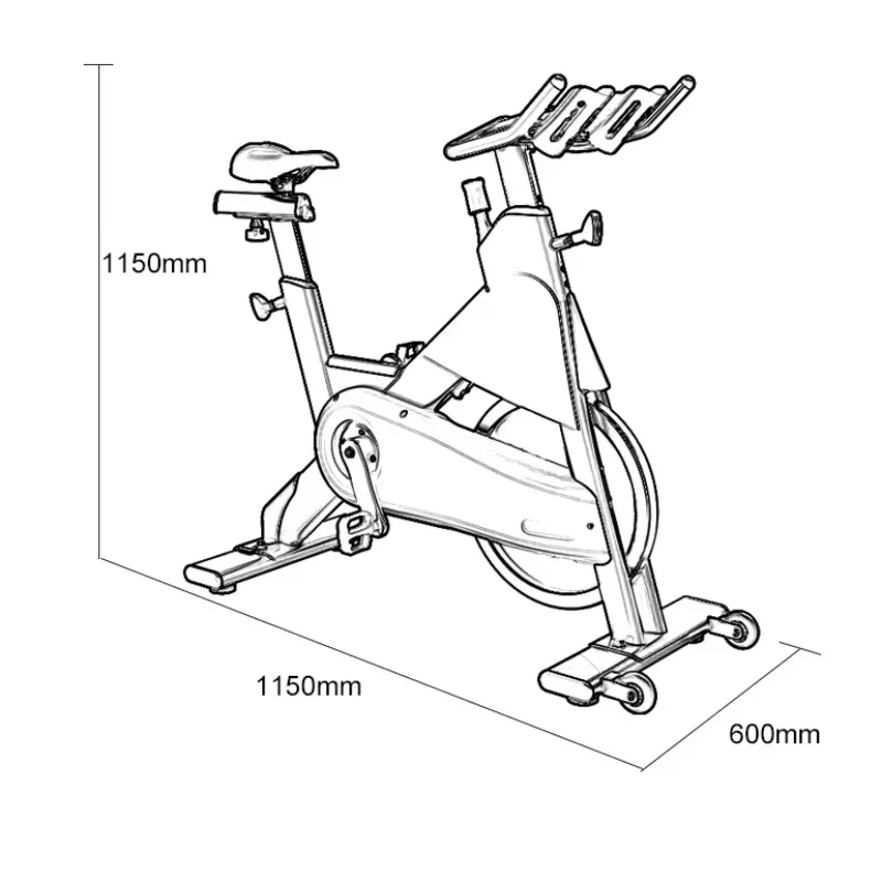 High Quality Home Gym Commercial Stainless Steel Spin Bike for Indoor Cycling and Fitness