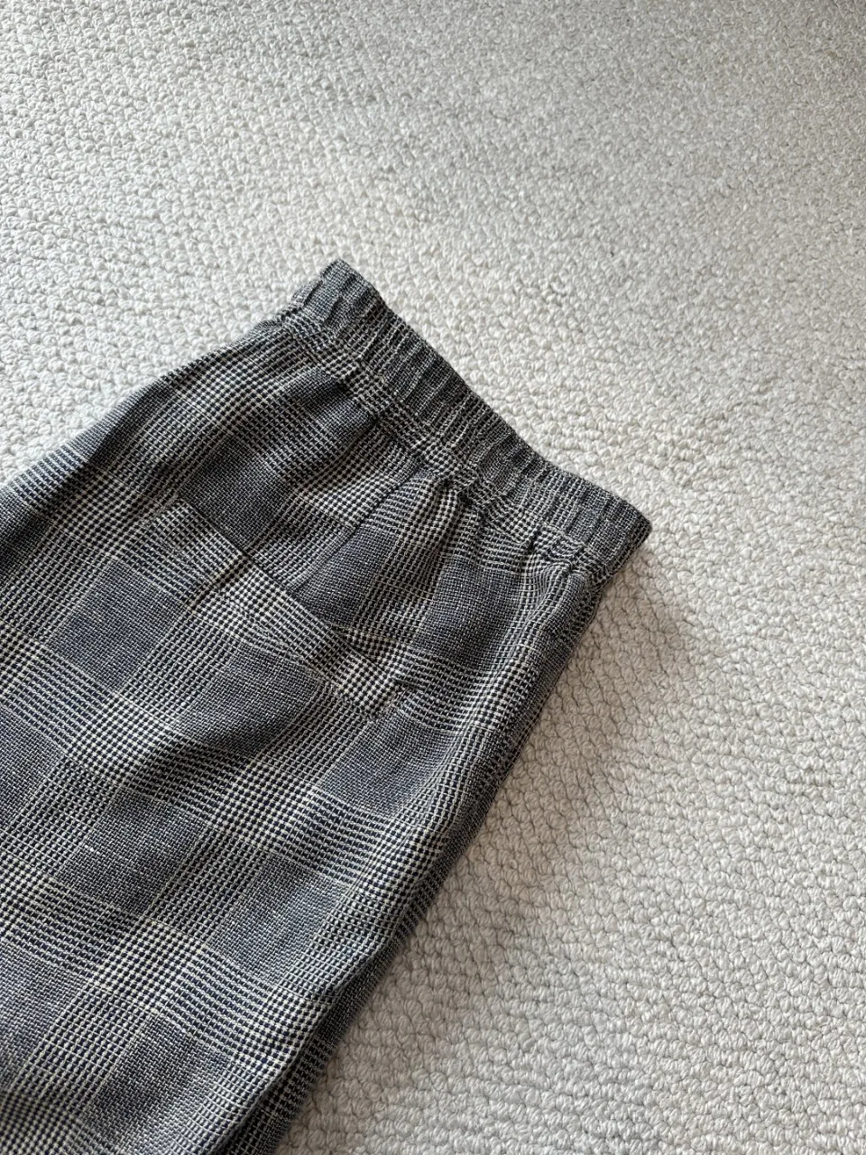 men's old money style 2026 spring/summer linen no-iron plaid elastic drawstring casual versatile shorts