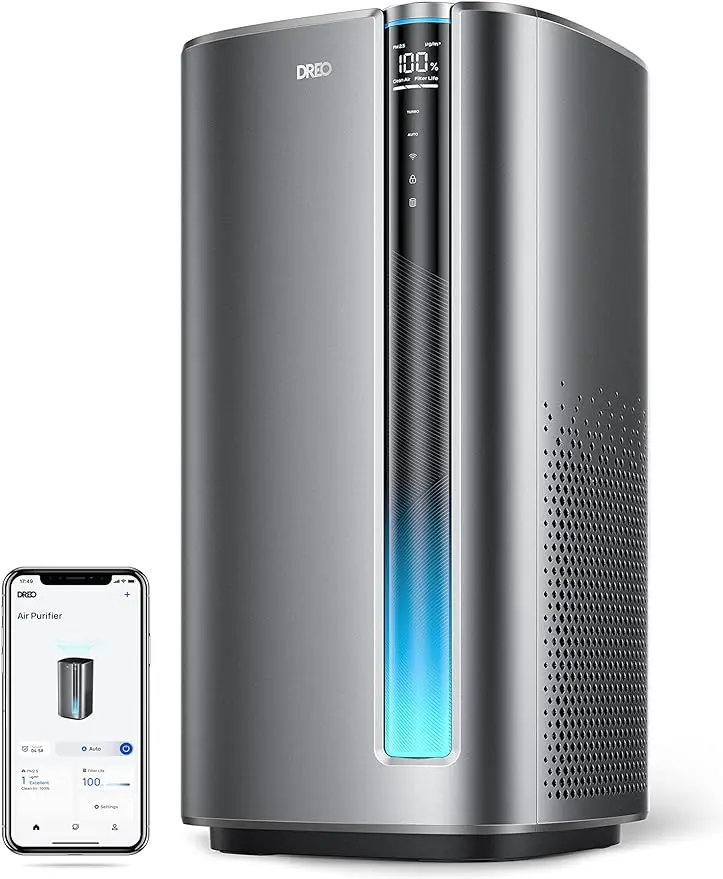 

Dreo Air Purifiers for Home Large Room Bedroom, H13 True HEPA Filter Removes 99.985% of Pets Hair Particles Dust Smoke Pollen, P