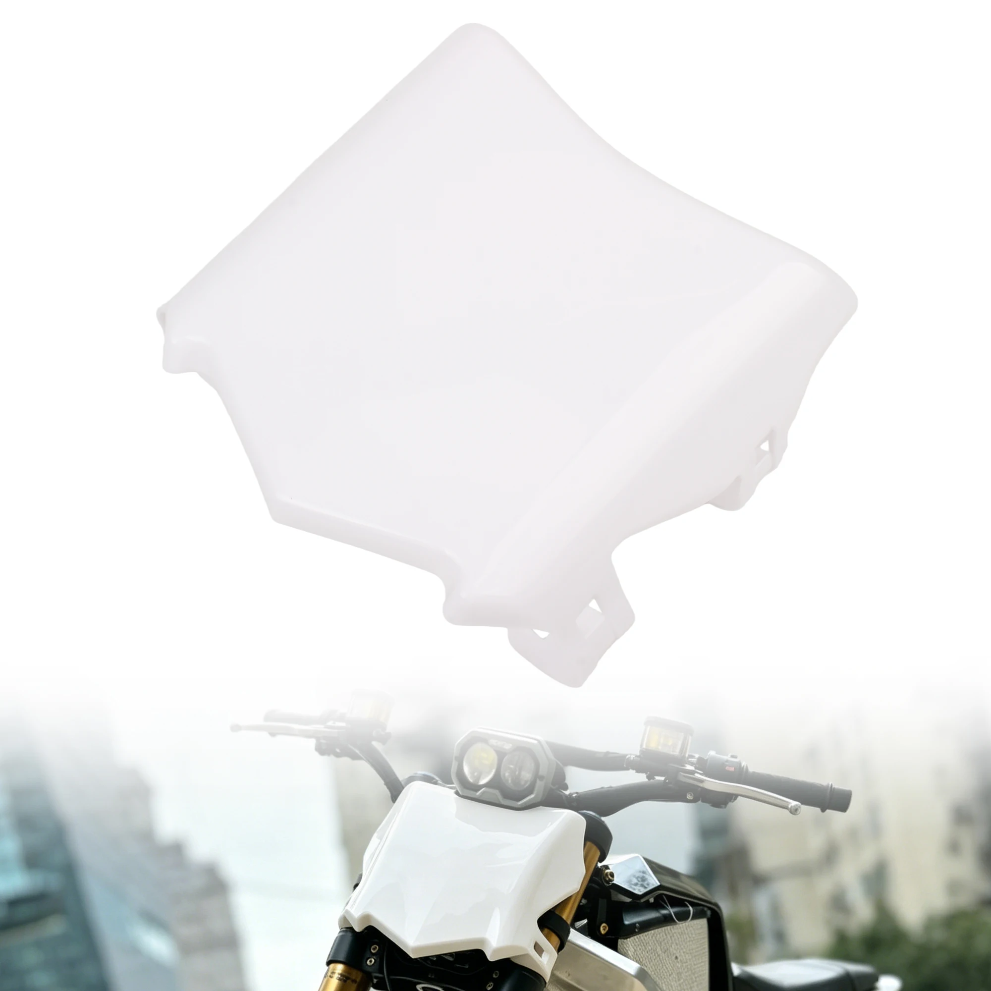 For Surron Light BeeS X Talaria StingQ20 Stark Varg MX Motorcycle Front Number White Plate Plastic Fairing Cover Accessories