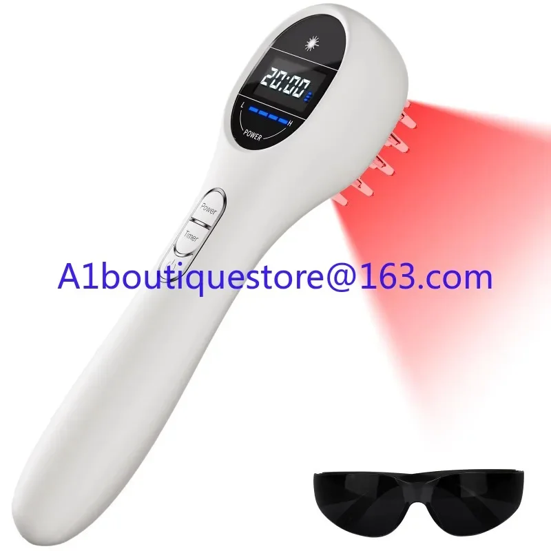 Red light therapy comb scalp massager hair blood circulation