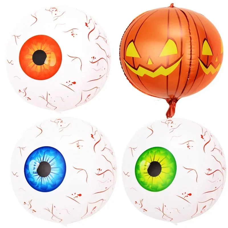 

1 Pc Halloween Party 4D Eyeball Balloons Inflatable Eyeball Balloons Party Decoration for Halloween ScaryTheme Party Supplies