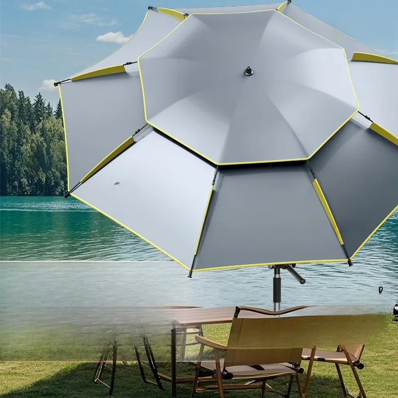 

Robotic arm fishing umbrella 2025 new fishing umbrella sunshade sunscreen fishing crutches thickened riot umbrella