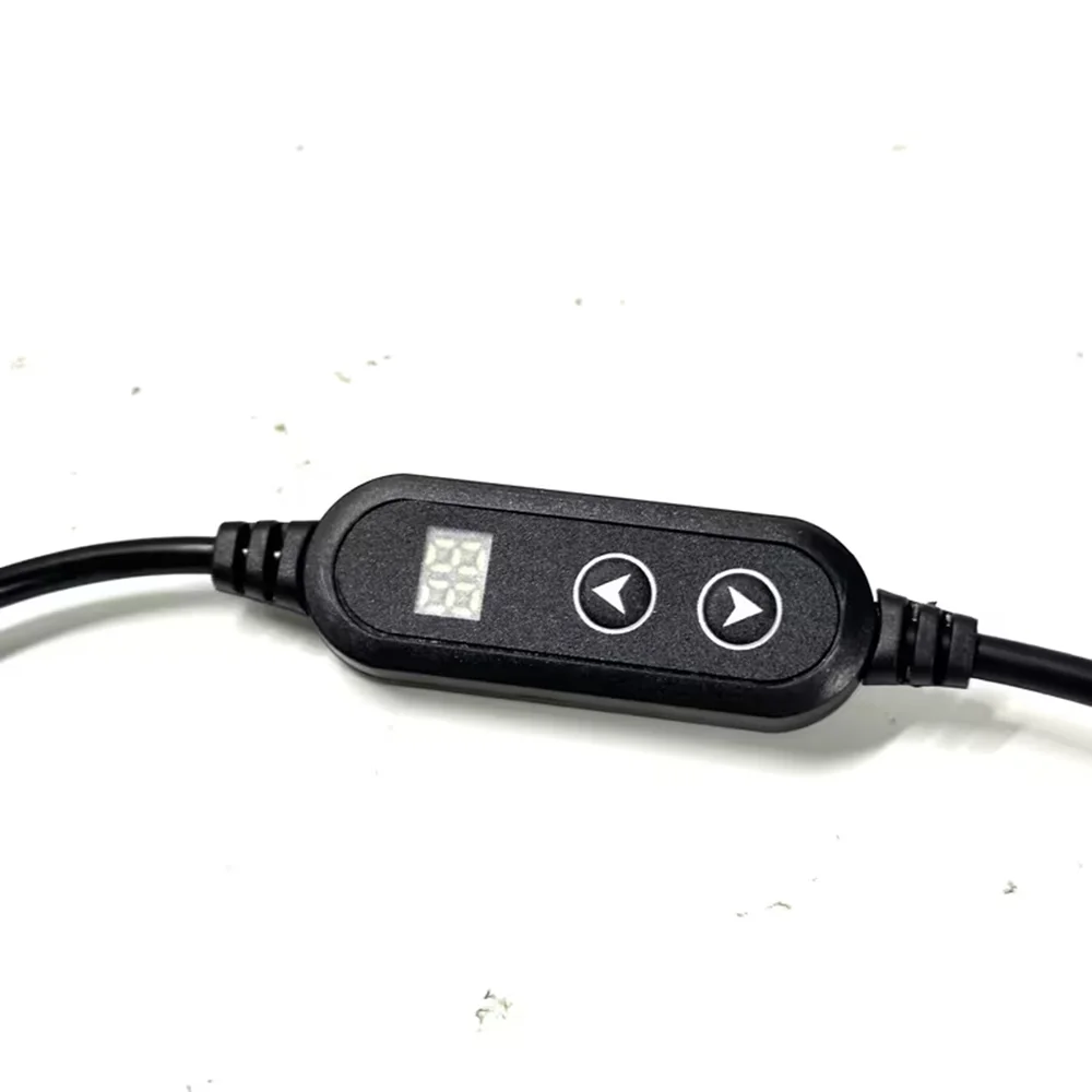 5-20V Adjustable PD Charging Cable Type-C to 5.5x2.1mm Power Adapter Cord With LED Display Screen Barrel PD Trigger Cable