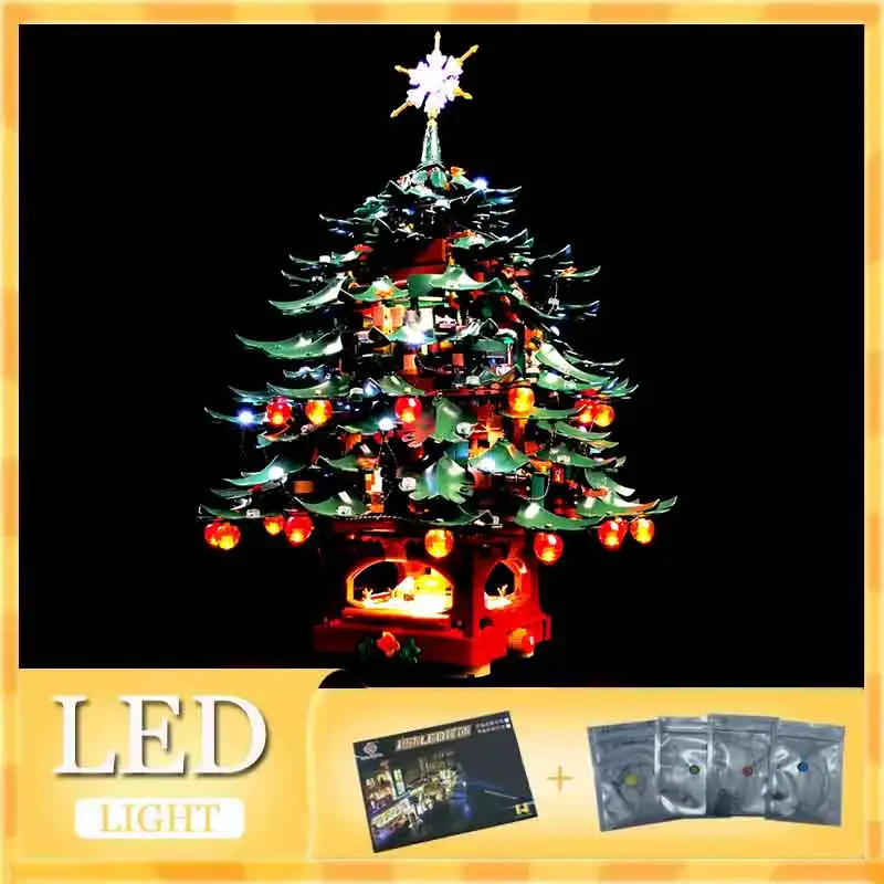 High-End Led Light Kit For Lego 41843Family Christmas Tree Decoration (Only Led Light,Without Blocks Model)
