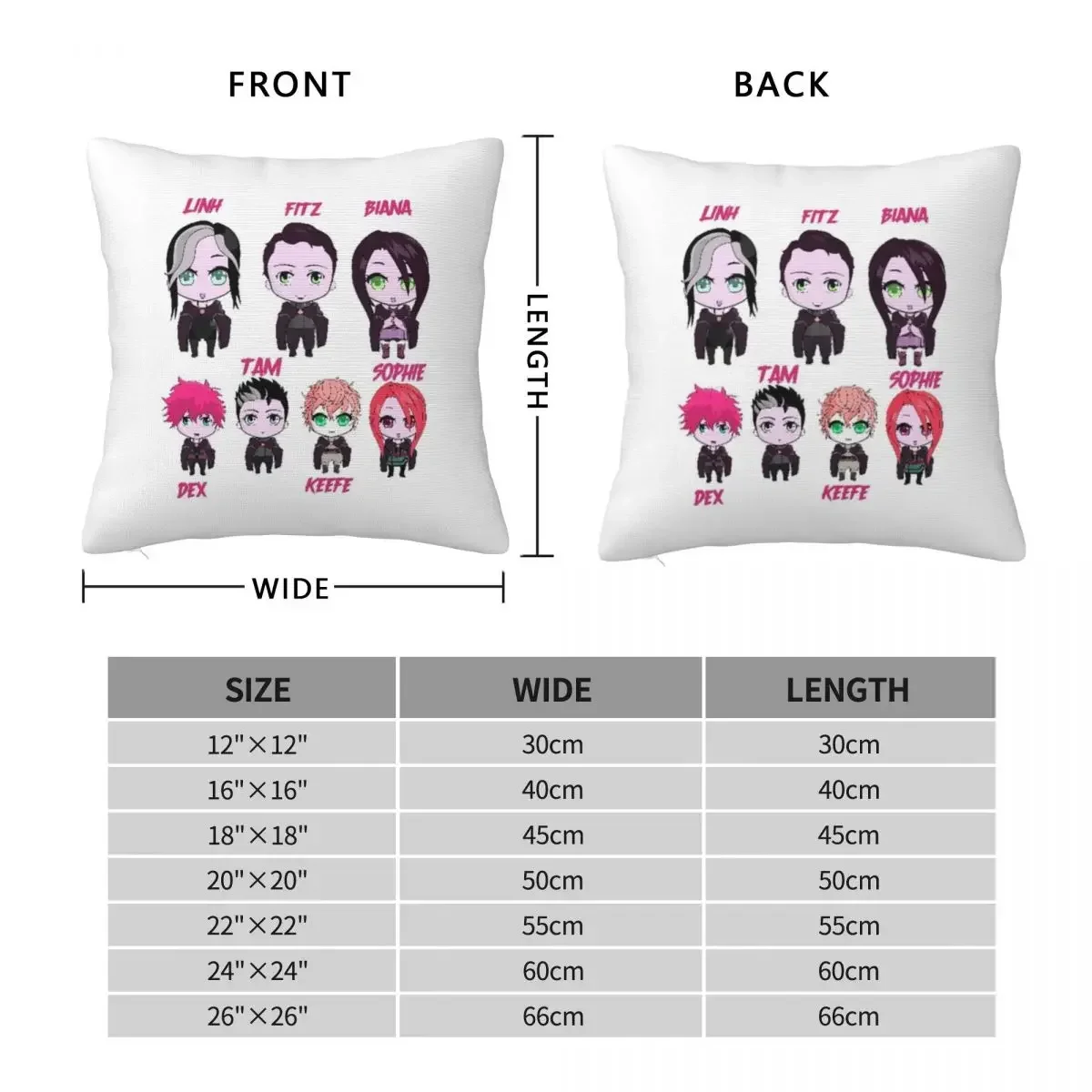 Keeper Of The Lost Cities Character Square Pillowcase Pillow Cover Polyester Cushion Decor Comfort Throw Pillow for Home Bedroom