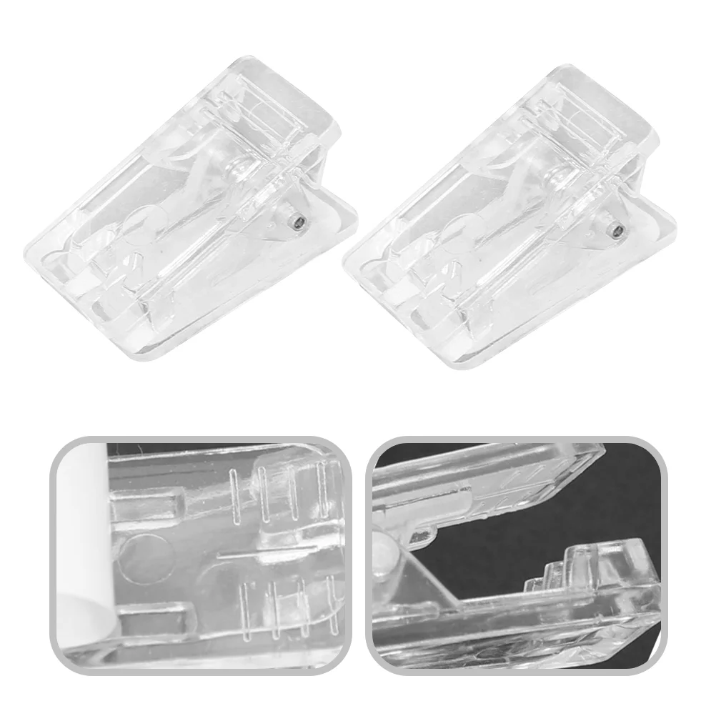 50 Pcs Self-adhesive Small Clip Kitchen Bag Clips Hangers Spring Cable Tacks Wall Name Cards