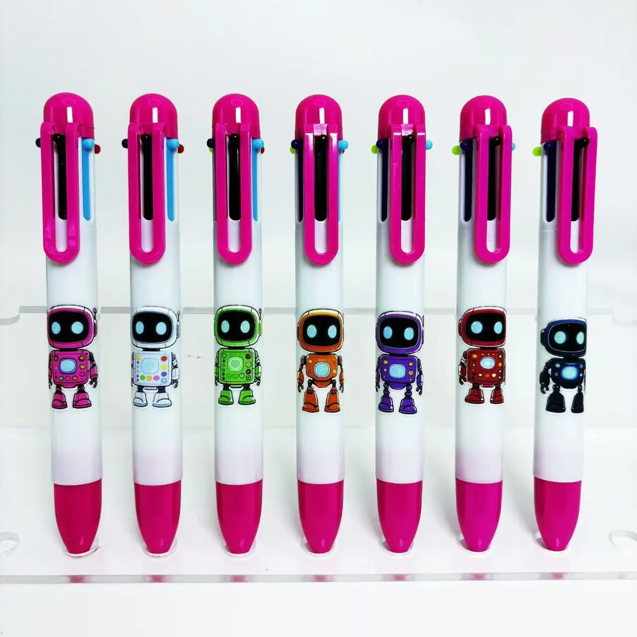 9 szt./18 szt. Kreatywne długopisy w kształcie robotów, długopisy do pisania dla uczniów, odpowiednie do użytku biurowego, na prezenty i do nauki