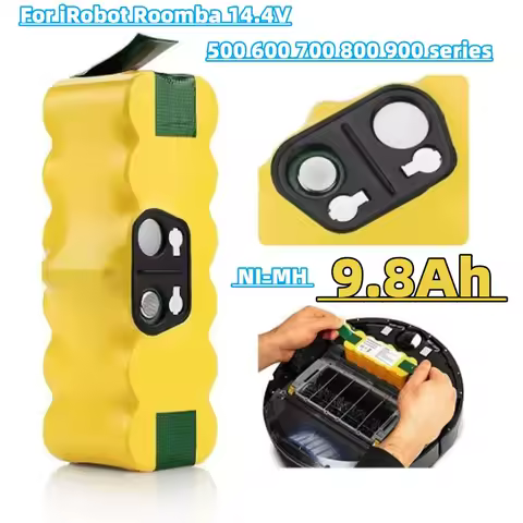 6800mAh Battery 14.4V for iRobot 500 600 700 800 900 Series Battery for iRobot Roomba 14.4V 620 650 770 780 580
