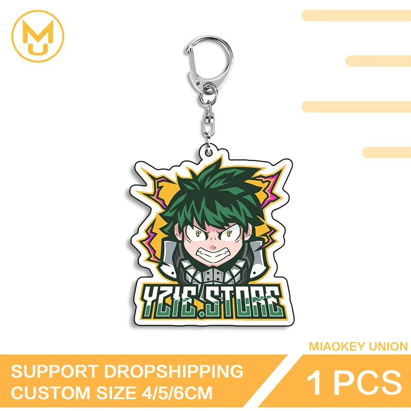 Izuku Midoriya Popular Double Sided Acrylic Keyring Charming Practical Enchanting High Quality Unique Key Holder Accessory