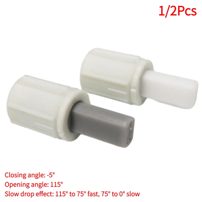1/2Pcs Toilet Lid Damper Buffer Mounting Connector Rotating Dampers Soft Close Hinges Silent Slow Down For Bathroom Accessories.