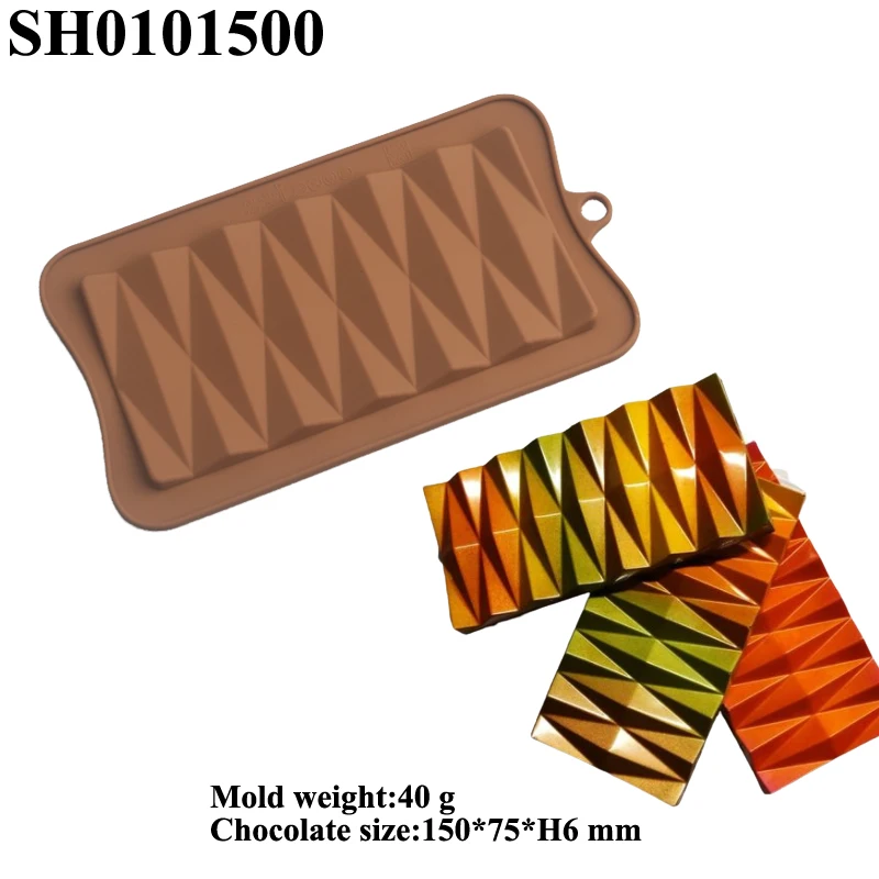 Chocolate Bar Moulds Food Grade Silicone Chocolate Molds 18 Options Available Blocky Choc Candy Mold Confectionery Baking Tools