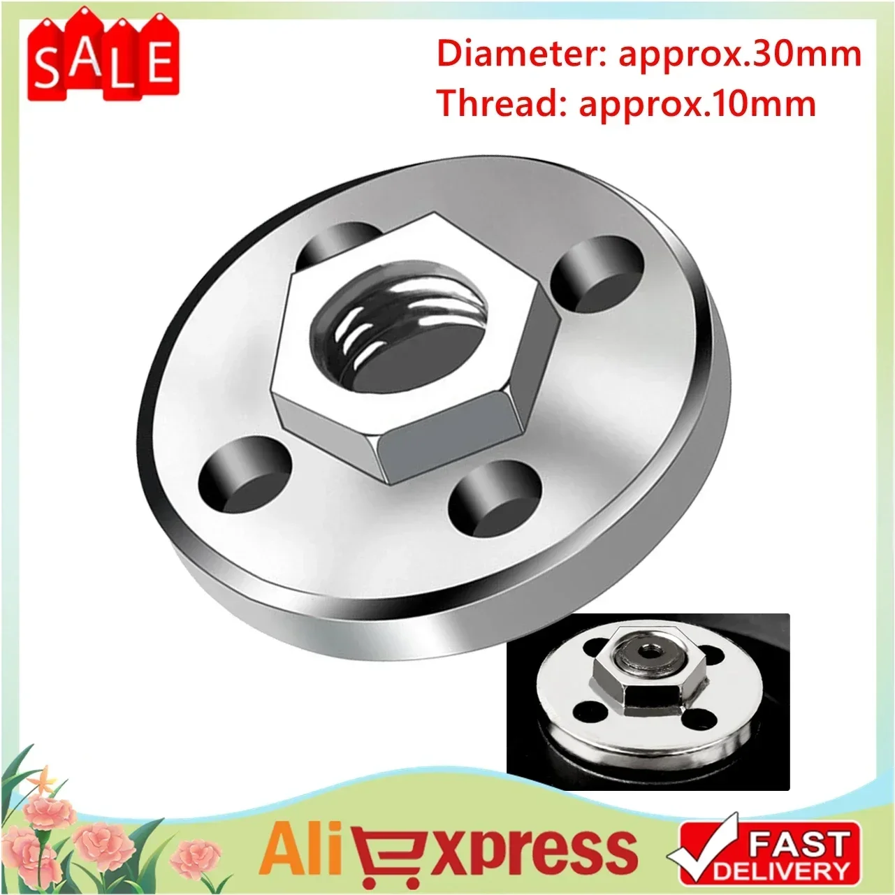 

Угловая шлифовальная машина M10, шестигранная фланцевая гайка, быстроразъемный фиксирующий набор инструментов для угловой шлифовальной машины типа 100, полировщик с насечками