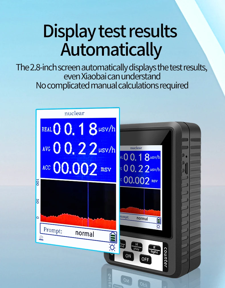 XR-1 Tragbarer Geigerzähler Nuklearstrahlungsdetektor Persönliches Dosimeter Marmor-Tester Röntgenstrahlungsdosimeter – Detail 9