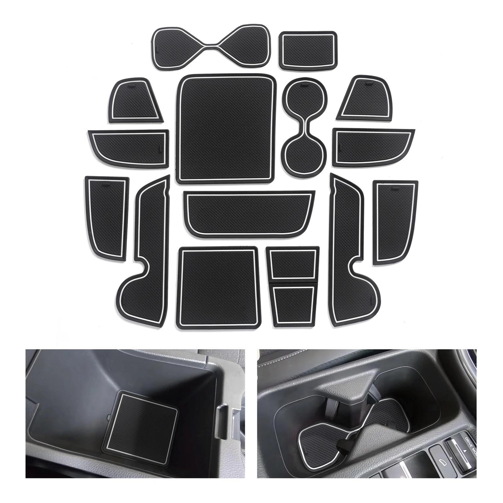 Anti-Slip Gate Slot Cup Mat for Honda Vezel HR-V 2021 2022 HRV Interior Accessories Non-Slip Door Pad Coaster