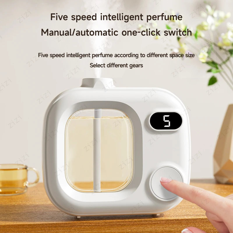 Home Bedroom Toilet Fragrance Machine Fresh Air Deodorizing Diffuser USB High-frequency Atomization Automatic Fragrance Diffuser