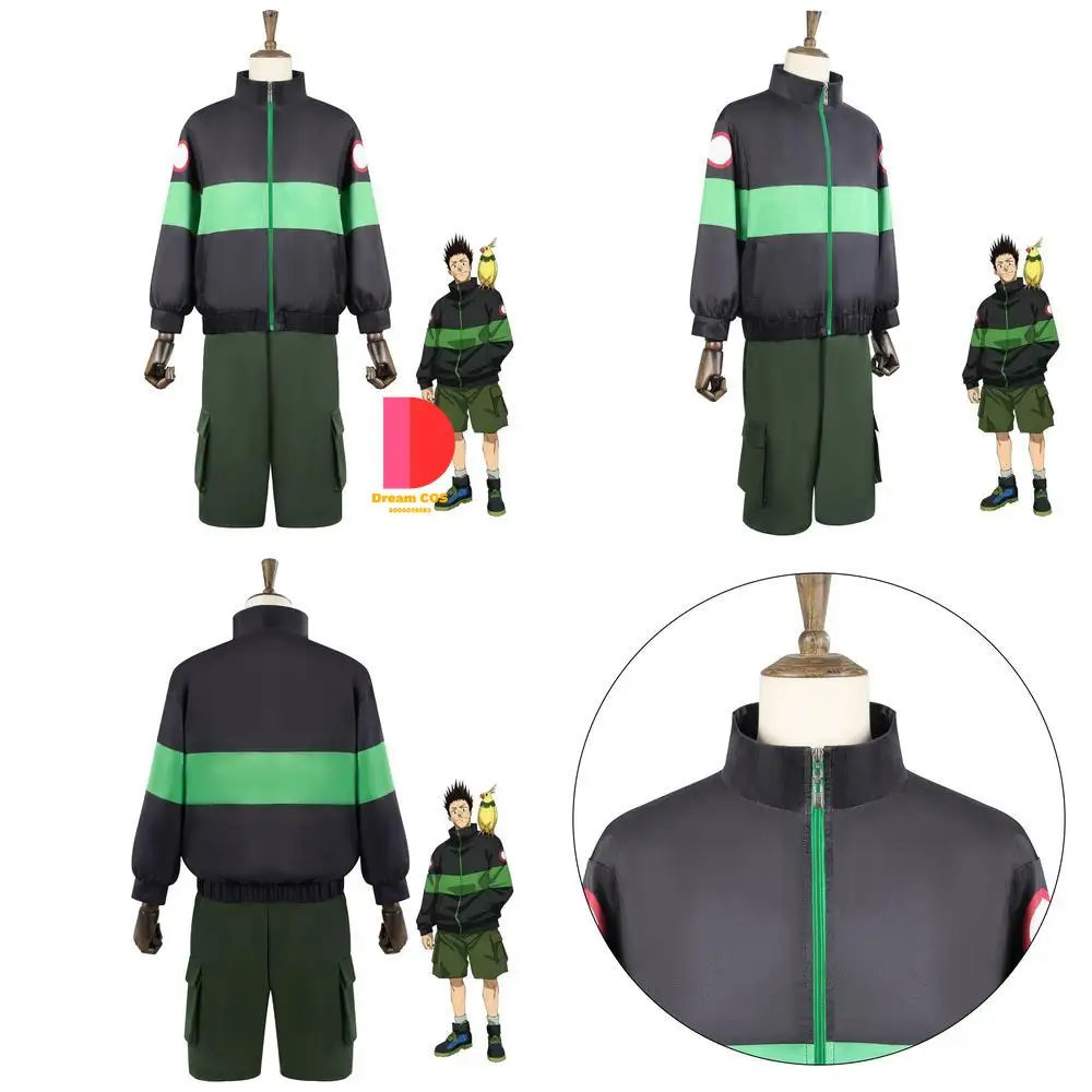 

Trending Anime Sakamoto Days Cosplay Costume Anime Heisuke Mashimo Classic Role Play Men Green Set Comic Con Halloween outfit