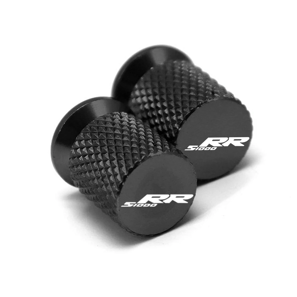 Laser Logo S1000RR For BMW S1000RR S 1000RR S1000 RR All Years Motorcycle Wheel Tire Valve Caps CNC Tyre Airtight Covers Black