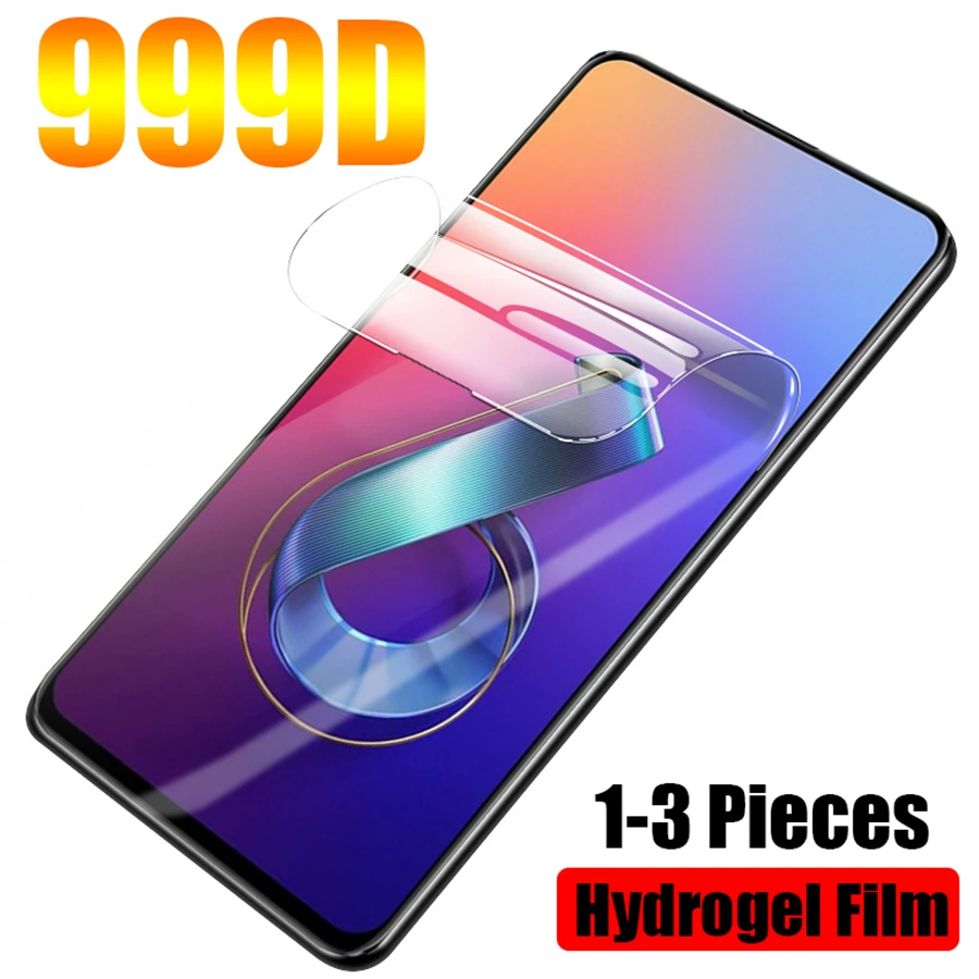 

3PCS Hydrogel Film For Asus Zenfone Max Pro M2 ZB631KL ZS630KL ZB601KL TPU Screen Protector for Asus Zenfone Max Pro M1 ZB602KL