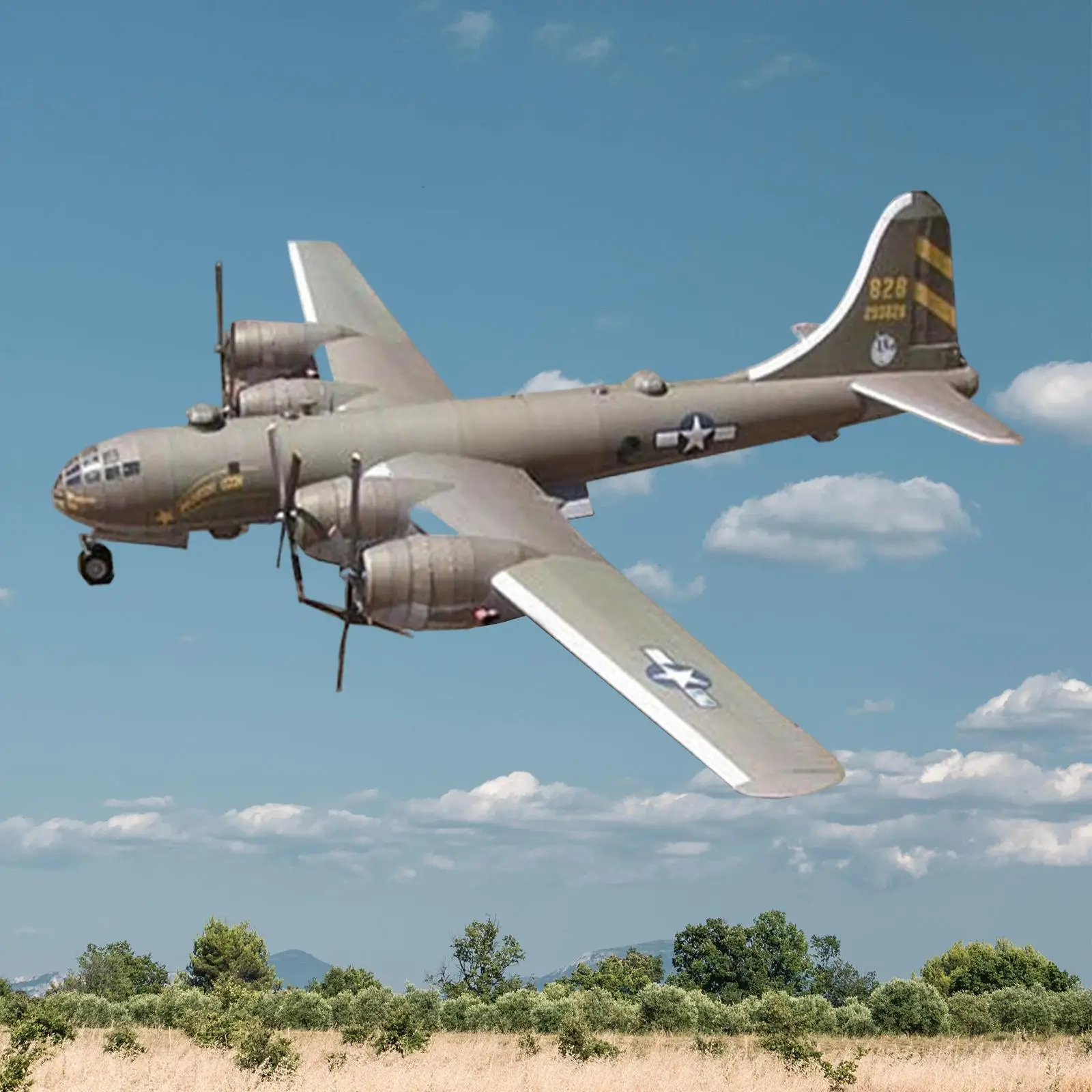 Simulation 1:48 American B29 Model Airplane Plane Xmas Gift