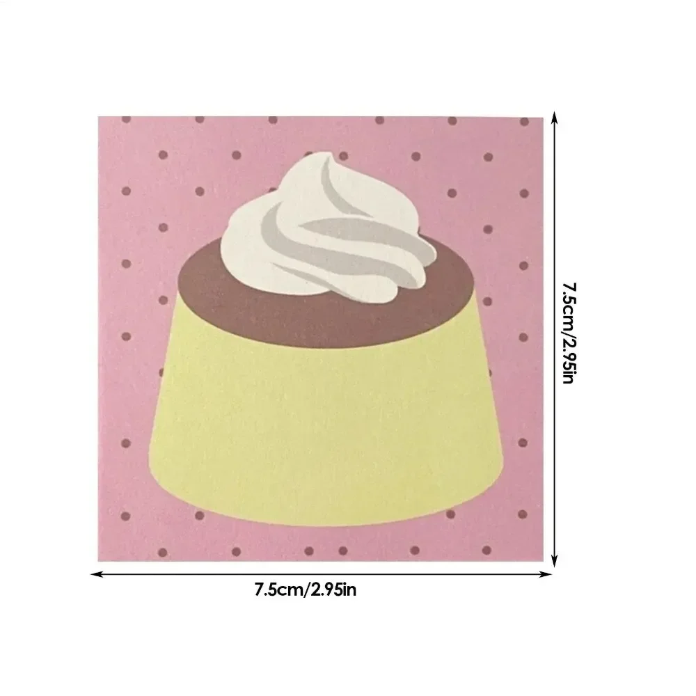 Cute 50 Sheets Memo Pad Portable Tear-Off Scratch Note Pads Strawberry Fish Cake Pocket Notebook Students