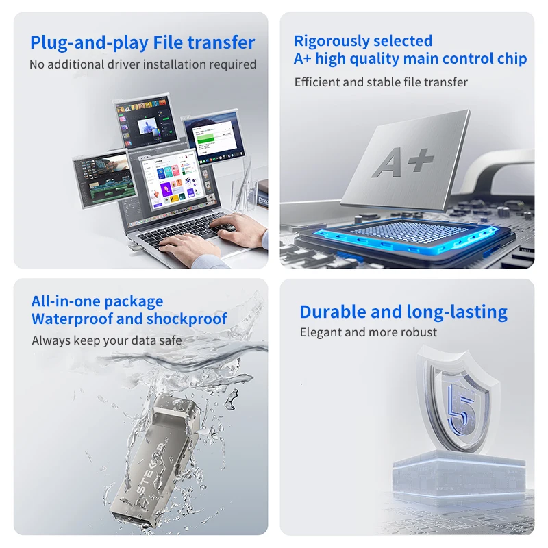 STELLAR Pen Drive LU220 Type A USB 2.0 High Speed Flash Drive 16GB 32GB 64GB Key JumpDrive Memory Stick voor computer/Auto stereo