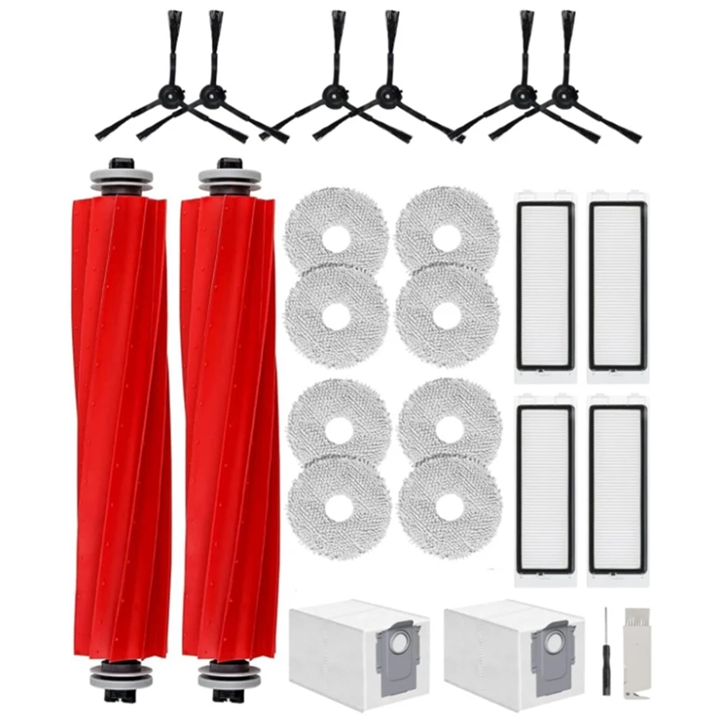 Replacement Parts for Q / P10 Vacuum Cleaner Robot Accessories,Main Brush,Side Brushes,HEPA Filter