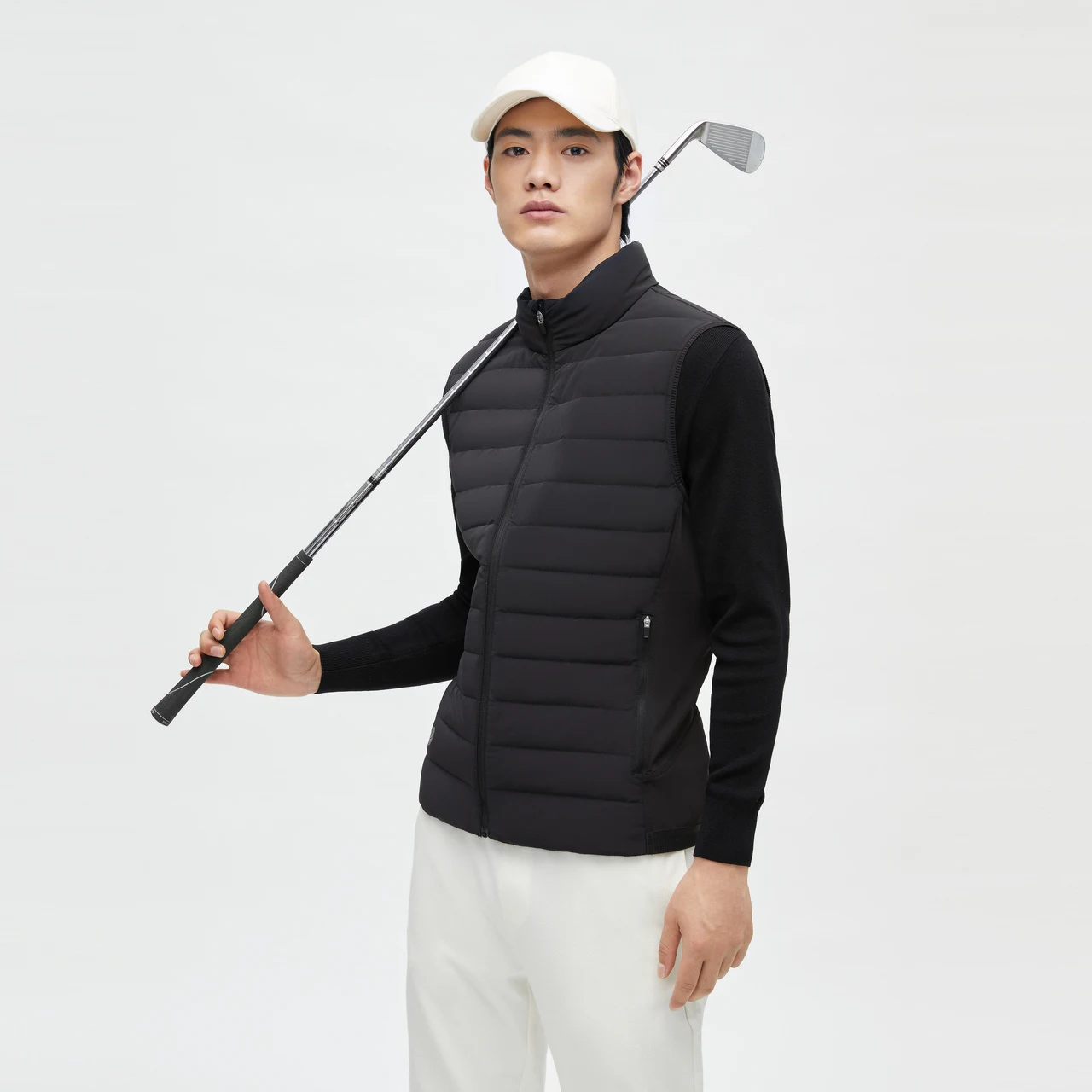 

Мужской эластичный пуховик Bosideng Golf Series, легкая стеганая куртка со светоотражающим принтом и ребристой отделкой, удобный дизайн