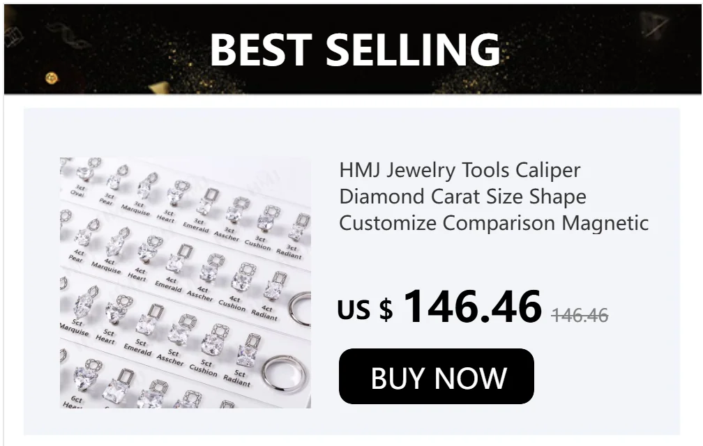 Upgraded version Smart Stones Tester Tools Gemstone Diamond Tools Size Reference Color Shape Master Stone Set for Jewelry Making