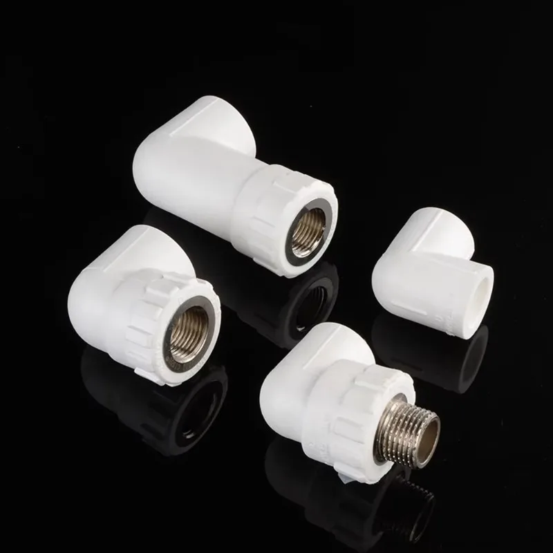 PP-R Pipe Fittings Equal-Diameter Elbow 20/25mm Internal/External Threaded Cold/Hot Water Pipe Thickened