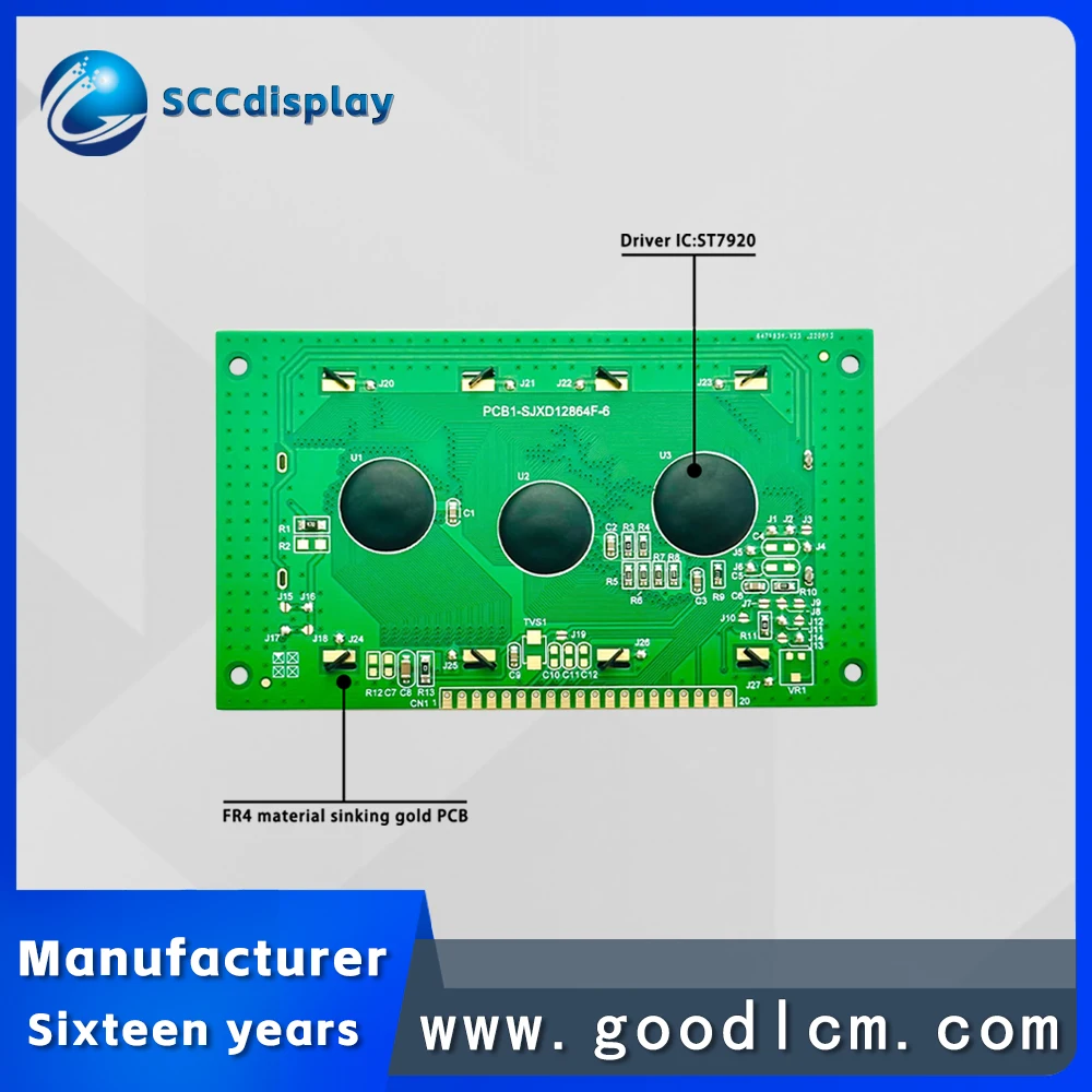 Supply Chinese character font 12864 LCD screen SJXD12864F-6 claw crane machine microcontroller 128X64 dot matrix LCM module