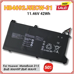 New HB4692J5ECW-31 Laptop Battery For Huawei Matebook D15 BoB-WAE9P Boh-WAQ9RP HLY-19R HNL-WFP9 WFQ9 WRTD-WFH9 11.46V 42Wh