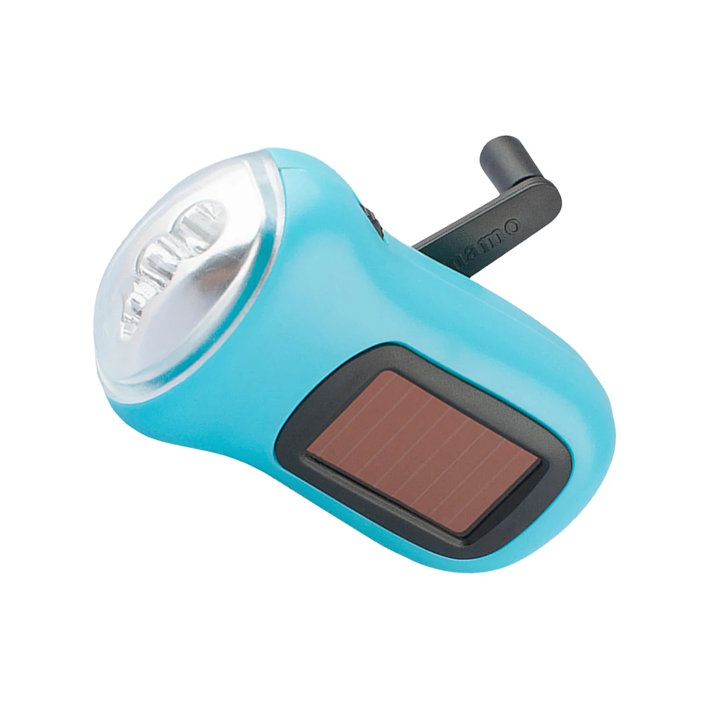 

Solar Power Flashlight Hand ABS Emergency Light High Brightness Portable LED Lantern Outdoor Anti-Loose