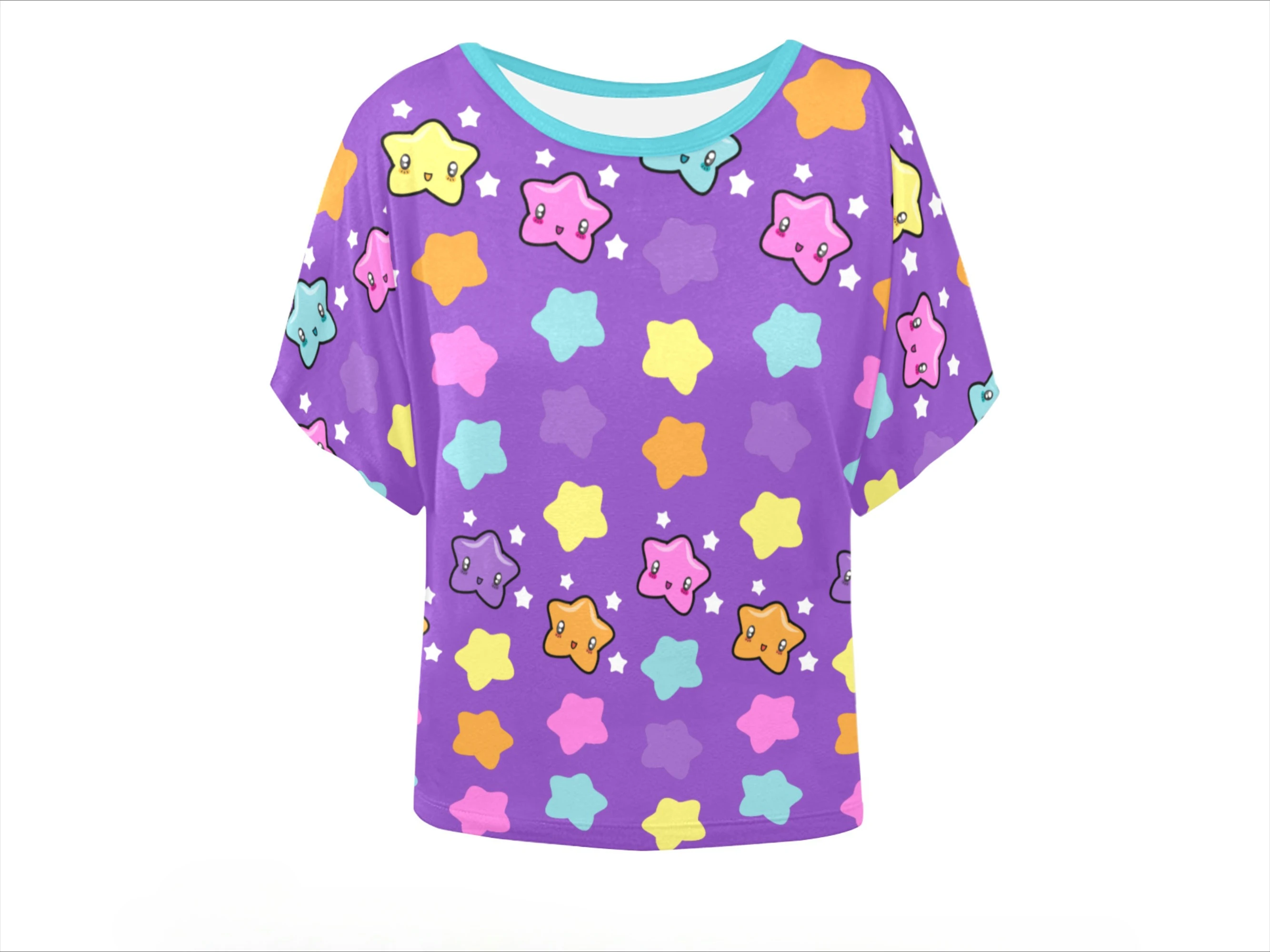 Meistverkauftes und cooles neues Sommer-T-Shirt in limitierter Auflage, rosa, niedlicher kleiner Stern, Outdoor-Cosplay-T-Shirt mit Rundhalsausschnitt, große Größe