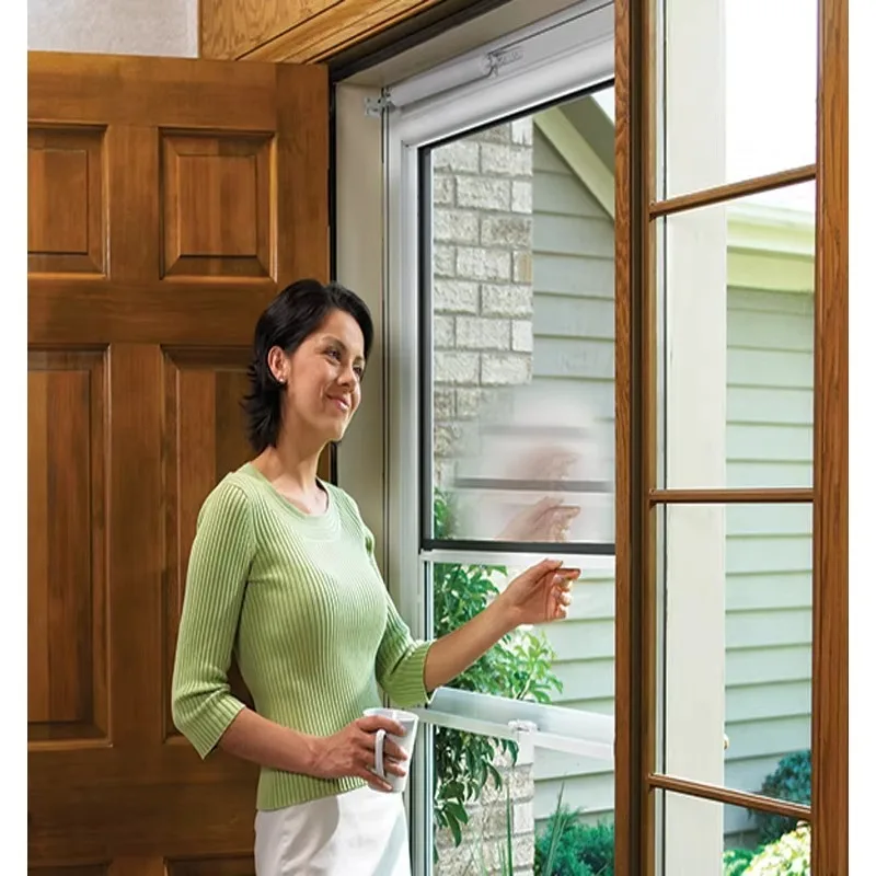 Customization Wholesale Retractable Fly Screens Window Screen Roller Mosquito Net Roller Insect Screen Retractable Window