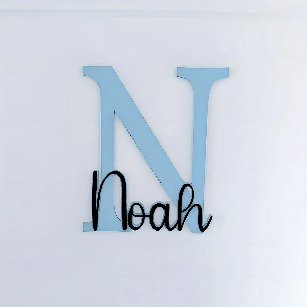 Wooden Name Plate for Children's Room - Customized Door Sign with Baby's Name Ideal Gift for Birth Baptism Wall Decor