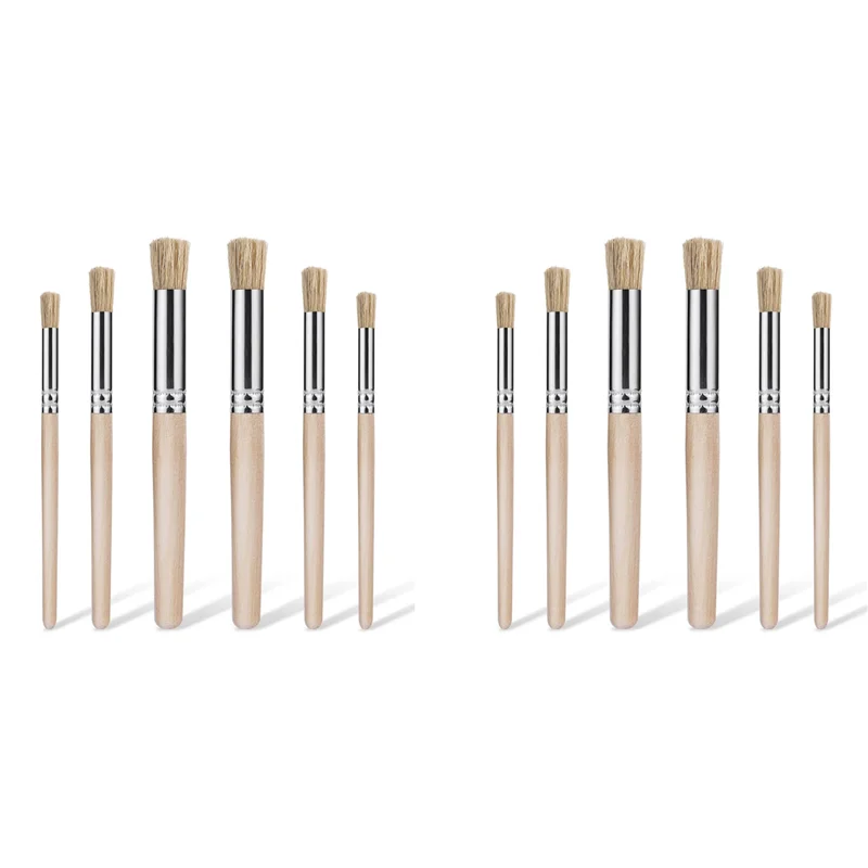 12Pcs Wooden Stenci… - image