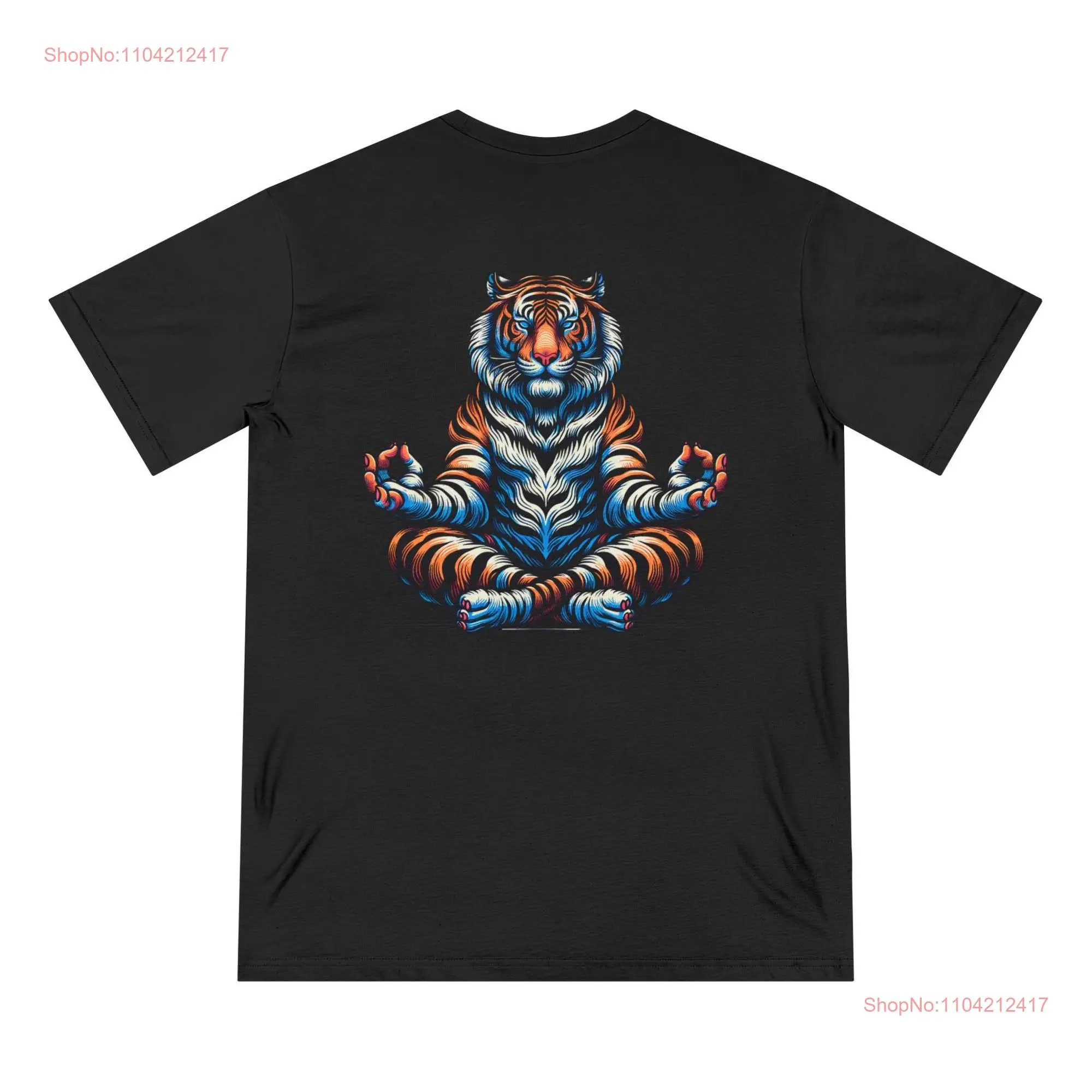 Meditation Tiger Organic Staple T shirt long or short sleeves