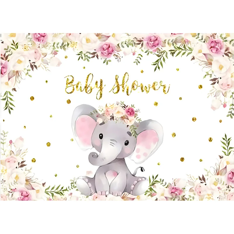 野生の象の写真の背景,写真スタジオの背景,動物の背景,生まれたばかりのパーティー,WP-15日,1歳の誕生日