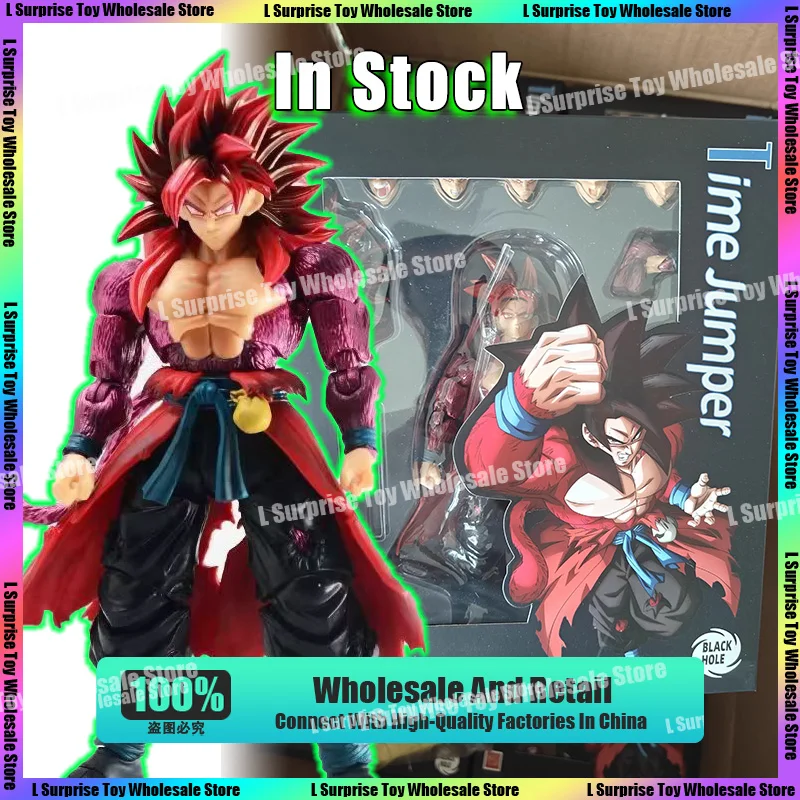В наличии Black Hole Dragon Ball Super Saiyan 4 Ssj 4 Son Goku Time Jumper Аниме Фигурка Модель Игрушки Подарки