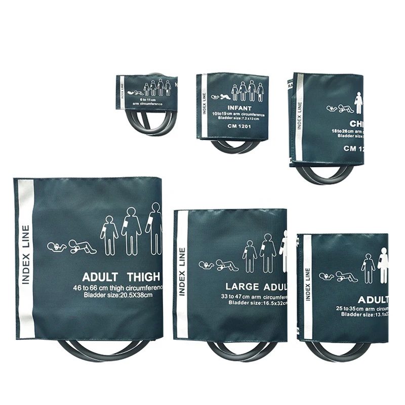 Dual Tube Adult Neonate Infant Child Upper Arm Blood Pressure BP Cuff Band Belt for Medical Sphygmomanometer Patient Monitor B2