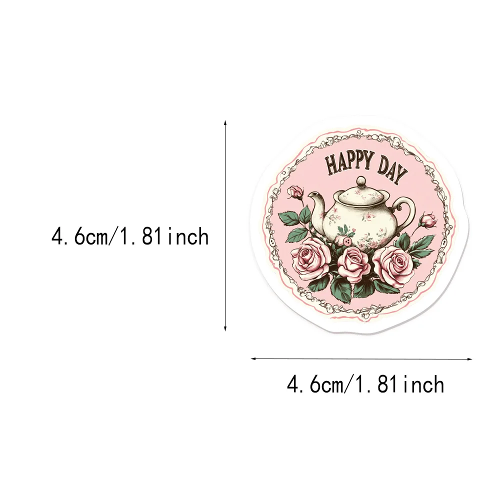 30PCS Retro Pink Romantic Fun Stickers DIY Luggage Notebook Water Cup Desktop Waterproof Stickers