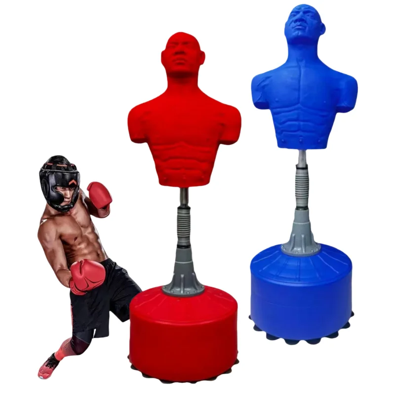 Factory Direct Adjustable Height Man Shape Standing Punching Bag Boxing Dummy Kick Boxing Taekwondo Dummy