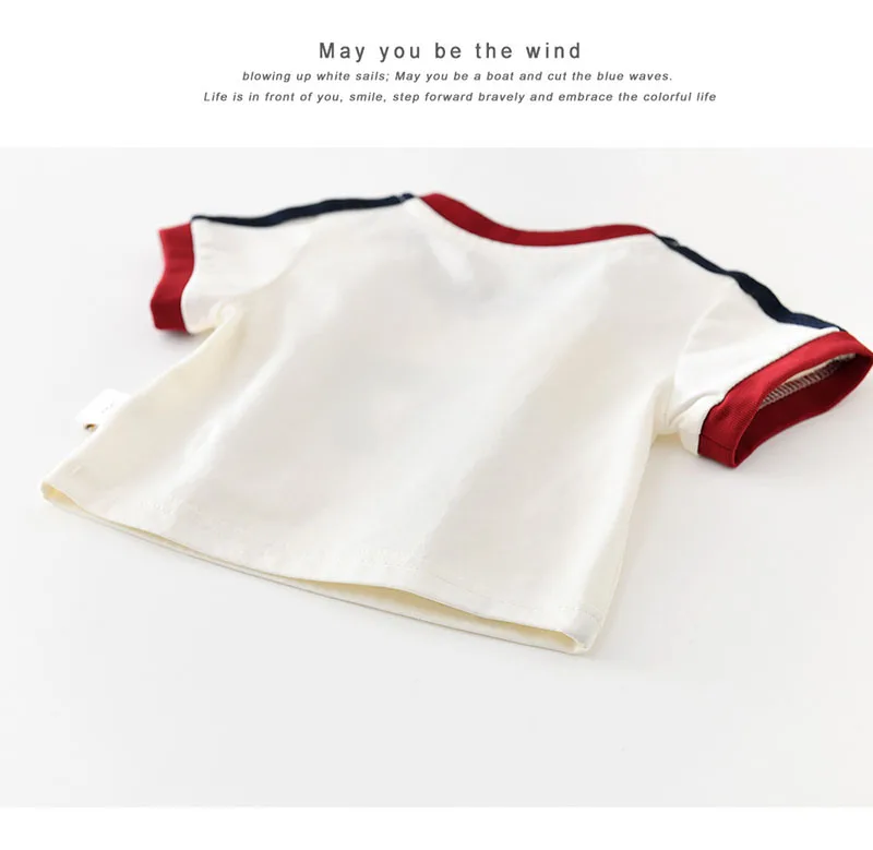 2026 Summer Kids T-shirt 6M-5T Color Blocked Breathable Children Clothes Numbers 07 Toddler Girls Short Sleeve Thin Boys Tops