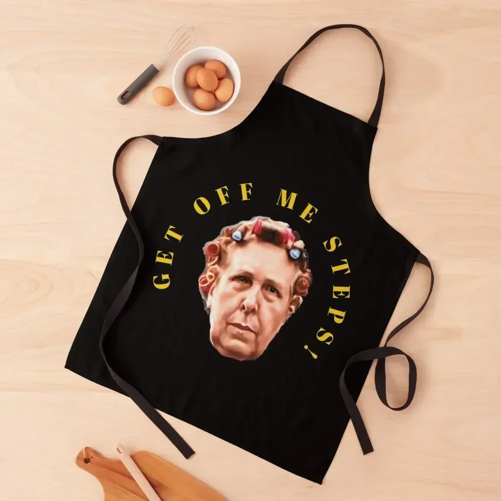 

Get off me steps Apron Cute Kitchen Accessories Things For Home And Kitchen Woman Kitchen Apron